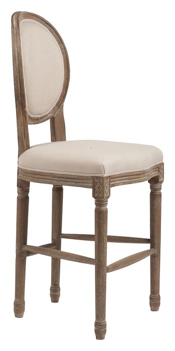 Барный стул Vintage French Round Кремовый Лен - лучшие Барные стулья в INMYROOM Барный стул Vintage French Round Кремовый Лен - лучшие Барные стулья в INMYROOM
