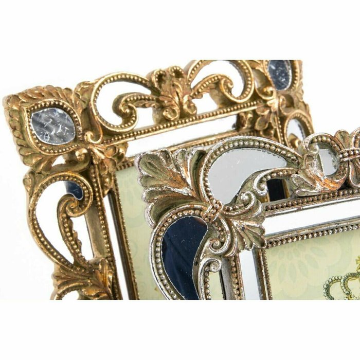 Фоторамка 19 x 2 x 25 cm Серебристый Позолоченный Смола Shabby Chic (2 штук) - купить Рамки по цене 5765.0