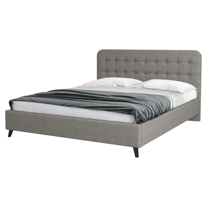 Кровать без основания Style Kipso 140x200 серого цвета