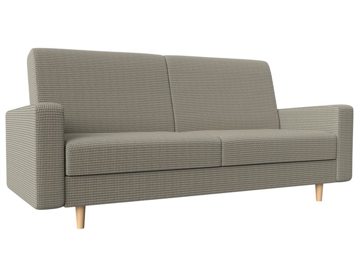 Прямой диван-кровать Бонн серо-бежевого цвета