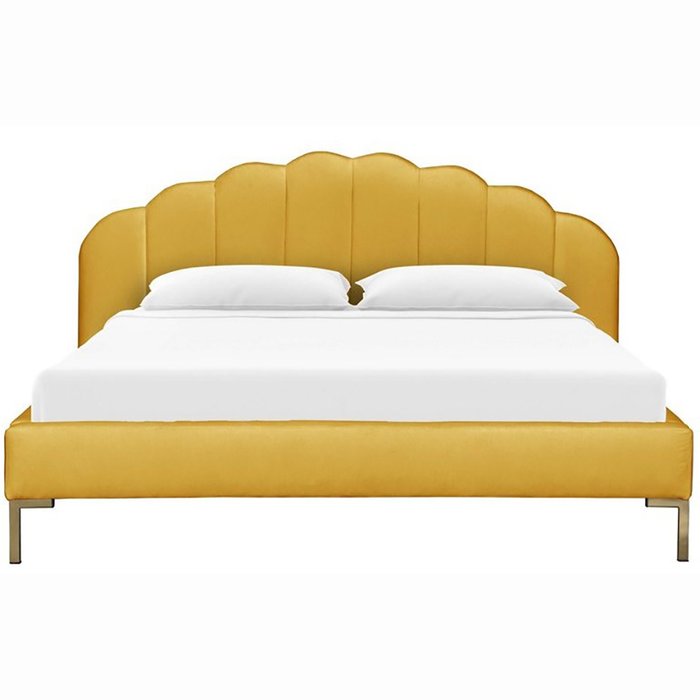 Кровать Isabella Platform желтого цвета 180x200 