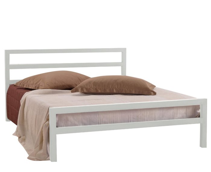 Кровать Аристо 120х200 белого цвета - купить Кровати для спальни по цене 21990.0