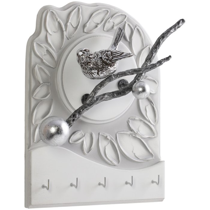 Полка-ключница Терра Бранч Айс цвета Античное Серебро - купить Ключницы по цене 8320.0