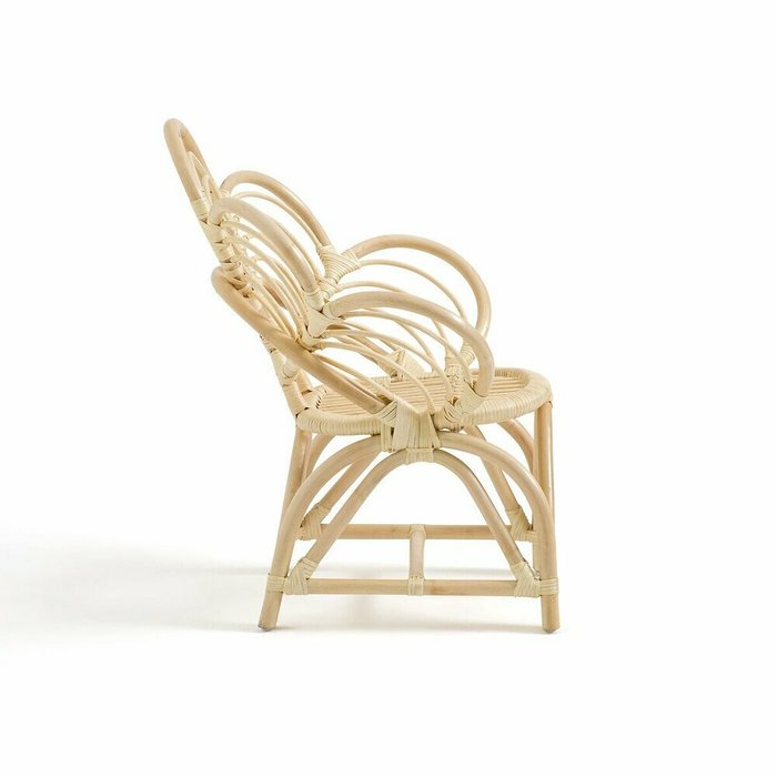 Кресло из ротанга Flores бежевого цвета - лучшие Интерьерные кресла в INMYROOM