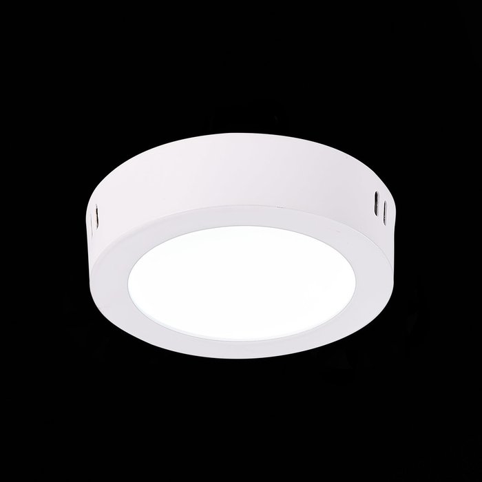 Светильник настенно-потолочный Белый LED 1*6W 3000K 330Lm Ra80 120° IP20 D110xH28 90-265V NUBES - лучшие Бра и настенные светильники в INMYROOM