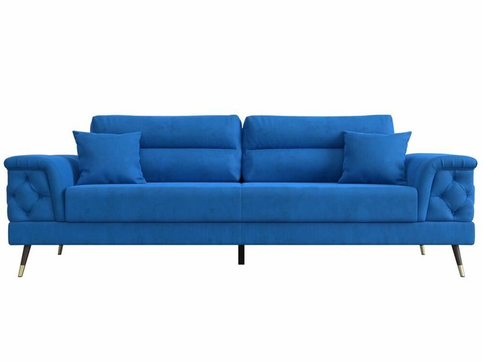 Диван-кровать Лига 023 темно-голубого цвета - купить Прямые диваны по цене 69999.0