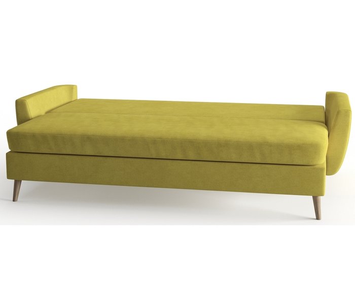Диван-кровать Авиньон в обивке из велюра Maserati желтого цвета - лучшие Прямые диваны в INMYROOM