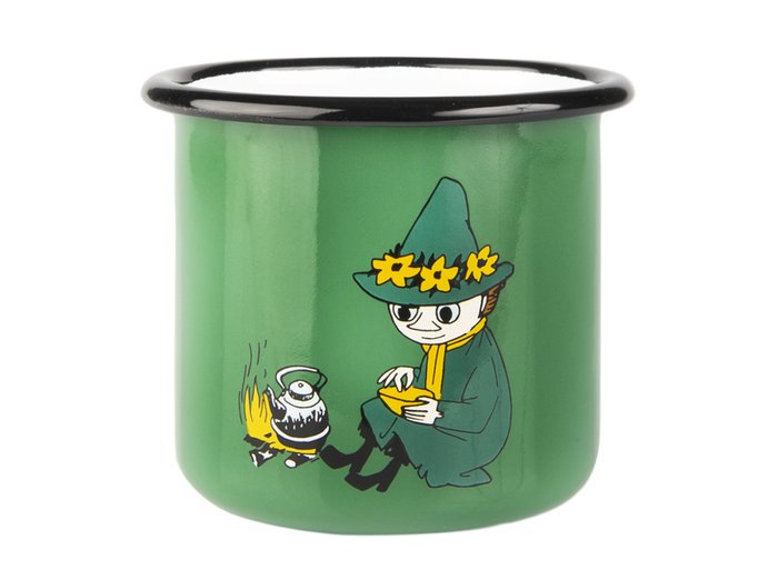 Кружка Retro Снусмумрик зеленого цвета - лучшие Чашки в INMYROOM