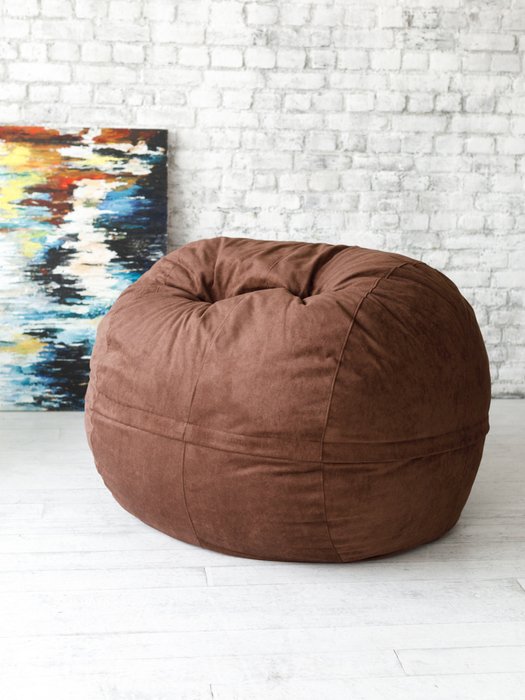 Кресло Софт 150х150 коричневого цвета - купить Бескаркасная мебель по цене 16490.0