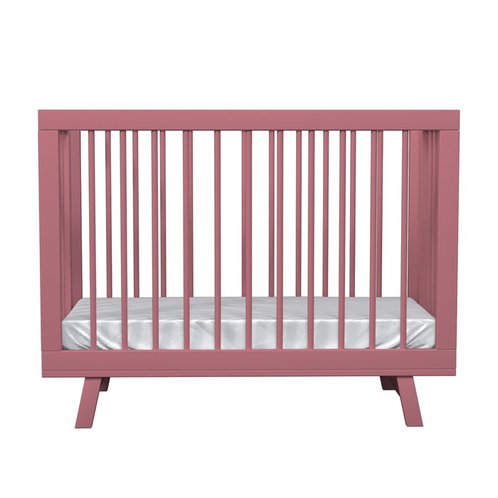 Кроватка для новорожденного Lilla Aria 60х120 розового цвета