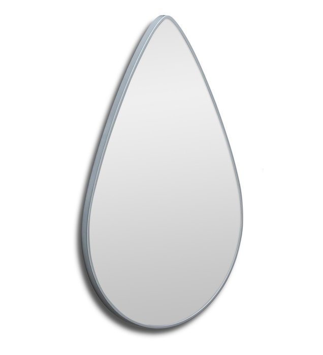 Настенное зеркало Droppe в раме серебряного цвета - купить Настенные зеркала по цене 8900.0