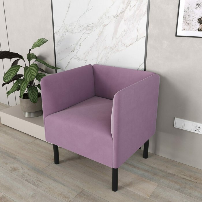 Кресло Монреаль сиреневого цвета - купить Интерьерные кресла по цене 11990.0