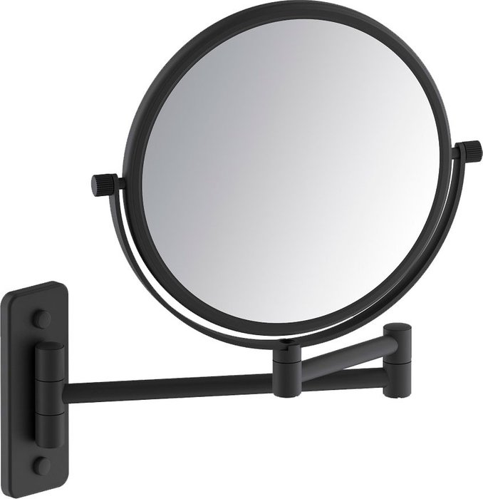 Настенное зеркало Saona в раме черного цвета