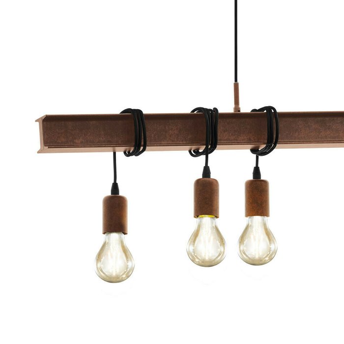 Подвесной светильник Townshend коричневого цвета - лучшие Подвесные светильники в INMYROOM