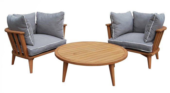 Комплект мебели Barcelona из двух кресел и круглого стола
