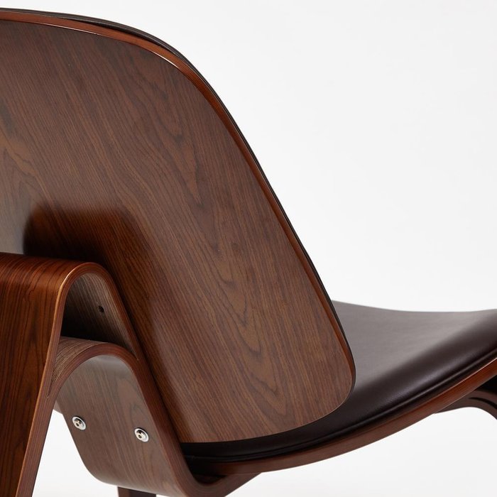 Кресло Shell коричневого цвета - лучшие Интерьерные кресла в INMYROOM