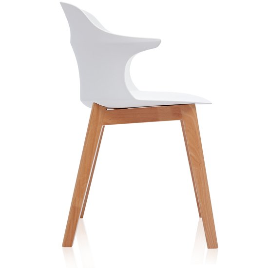 Стул-кресло Lecturer белого цвета - лучшие Обеденные стулья в INMYROOM
