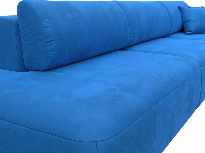 Диван-кровать Лига 036 Модерн Лонг темно-голубого цвета с правым подлокотником - лучшие Прямые диваны в INMYROOM