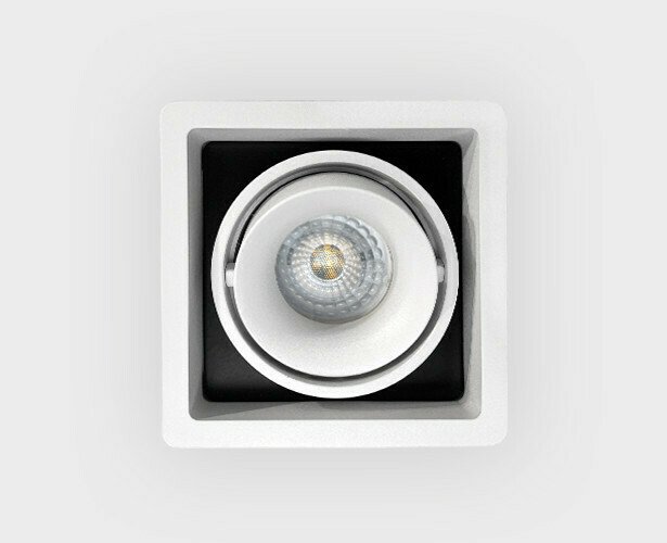 Встраиваемый светильник DE-311 white (металл, цвет белый) - лучшие Встраиваемые споты в INMYROOM