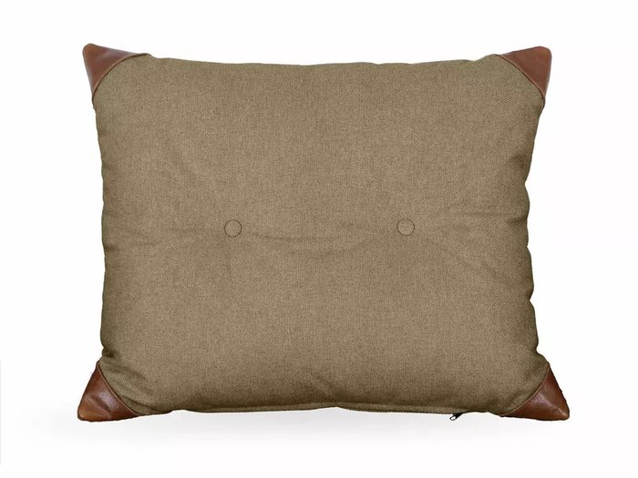 Подушка Chesterfield 60х60 коричнево-зеленого цвета