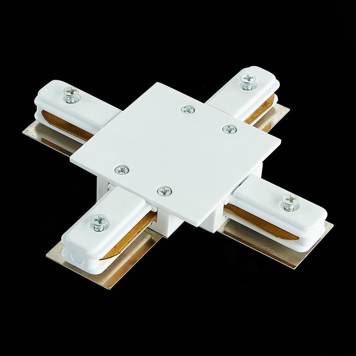 Коннектор X-образный белого цвета - купить Соединитель (коннектор) для треков по цене 530.0