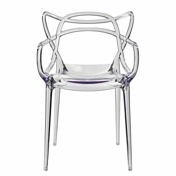Набор из двух прозрачных стульев с подлокотниками - лучшие Обеденные стулья в INMYROOM