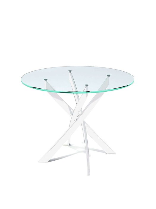 Обеденный стол R1000 с белыми ножками