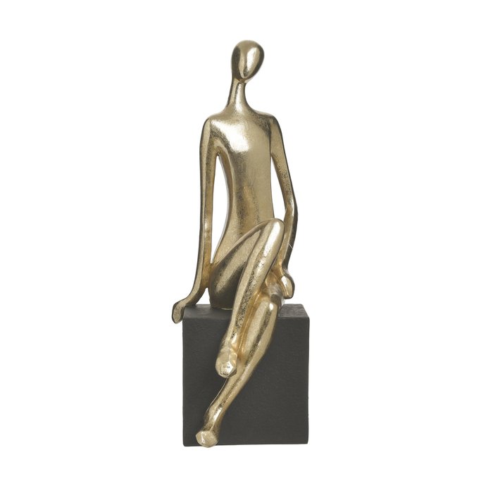 Декор настольный Figure черно-золотого цвета - купить Фигуры и статуэтки по цене 5080.0