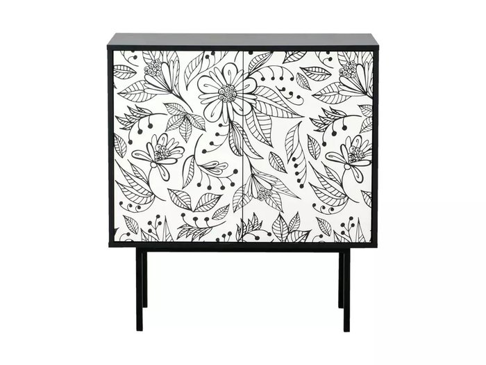 Комод Boho с черно-белым фасадом