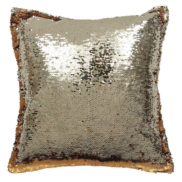 Подушка с пайетками золотая - лучшие Декоративные подушки в INMYROOM