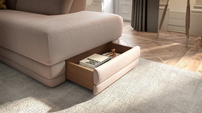 Угловой диван Bellevue бежевого цвета  - лучшие Угловые диваны в INMYROOM