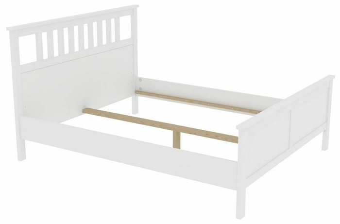 Кровать Кантри 160х200 белого цвета