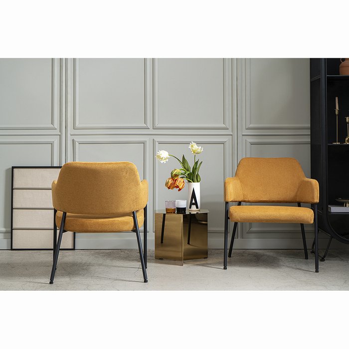 Кресло Wendy желто-коричневого цвета - купить Интерьерные кресла по цене 14875.0