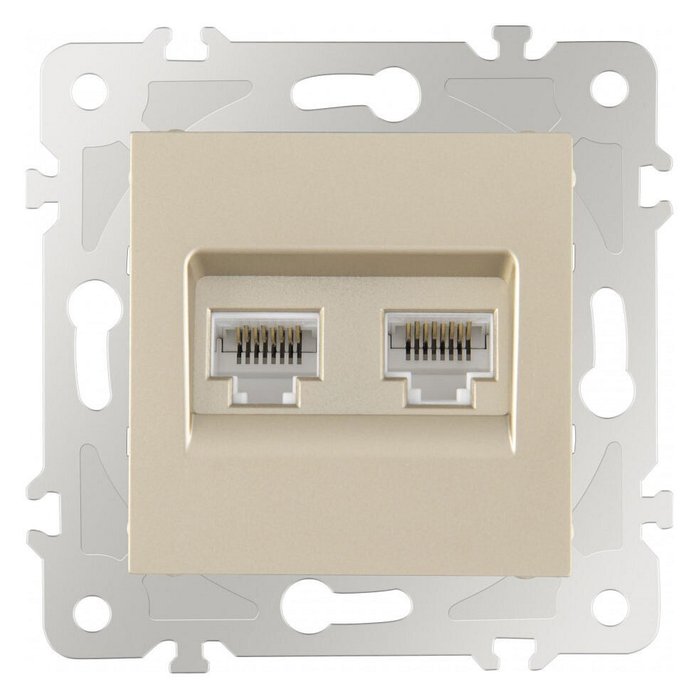 Розетка Ethernet RJ-45 без рамки 203.45-2.shampan - купить Розетки по цене 565.0