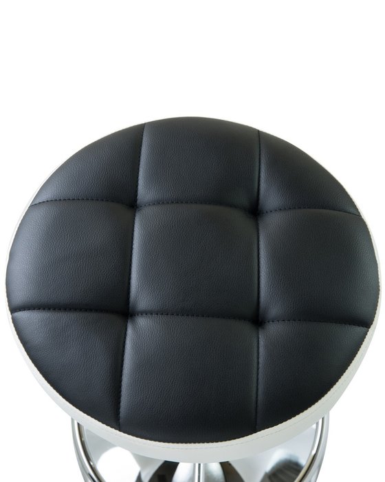 Табурет барный Bruno бело-черного цвета - купить Барные стулья по цене 4540.0