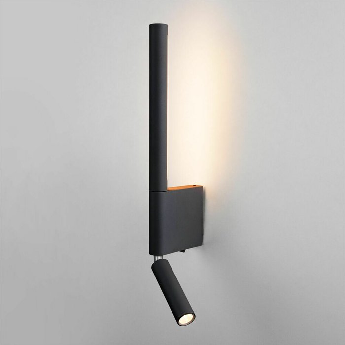 Настенный светодиодный светильник Sarca черного цвета