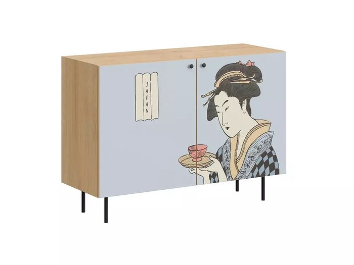 Комод Frida с принтом Onna не металлических ножках - купить Комоды по цене 32992.0