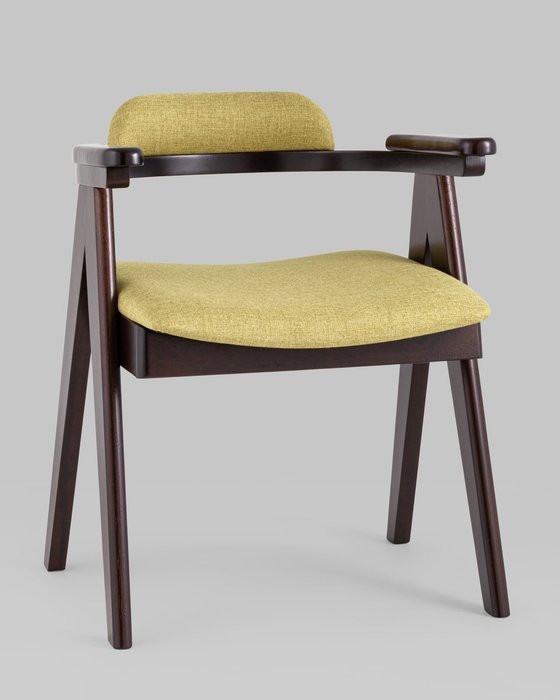 Набор из двух стульев Olav оливкового цвета - купить Обеденные стулья по цене 19980.0