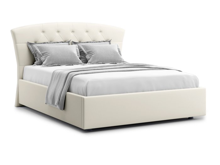 Кровать Premo 180х200 белого цвета с подъемным механизмом 