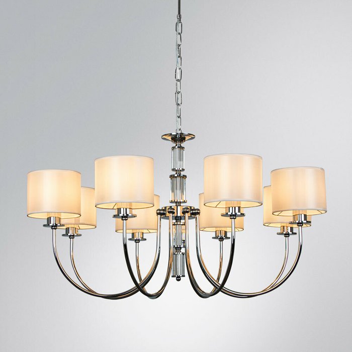 Подвесная люстра Arte Lamp ATTORE A4092LM-8CC - купить Подвесные люстры по цене 24990.0 Подвесная люстра Arte Lamp ATTORE A4092LM-8CC - купить Подвесные люстры по цене 24990.0