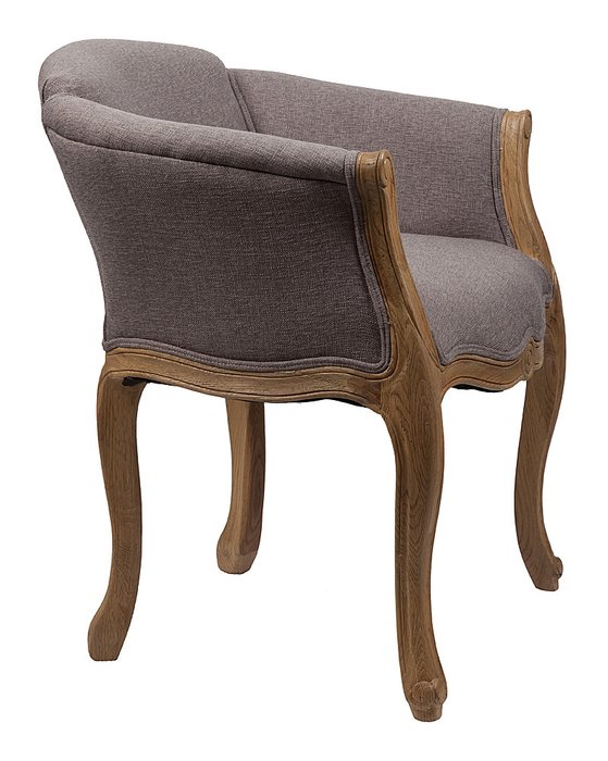 Кресло "Cabriole Elizabeth" серое с подлокотникамии - лучшие Интерьерные кресла в INMYROOM