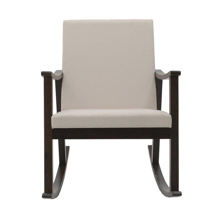 Кресло-качалка бежевого цвета - купить Интерьерные кресла по цене 33620.0