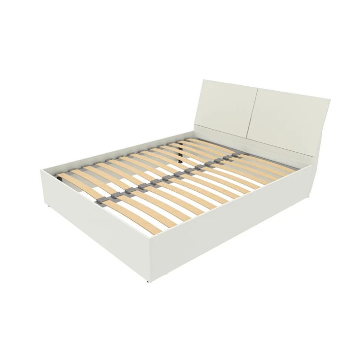 Кровать Рассвет 180х200 светло-серого цвета без подъемного механизма Кровать Рассвет 180х200 светло-серого цвета без подъемного механизма