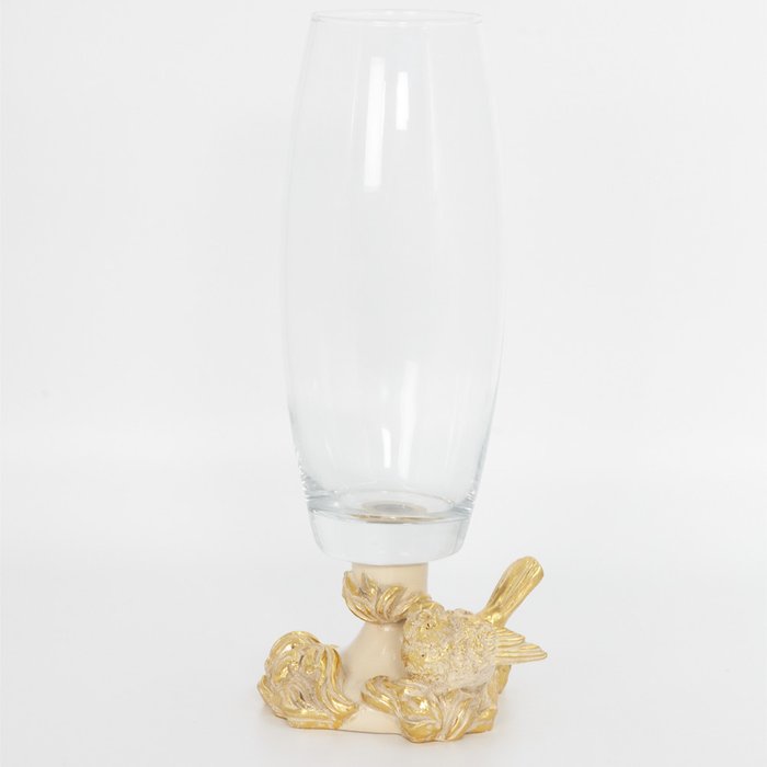 Сувенирная ваза Белла кремово-золотого цвета - купить Вазы  по цене 3760.0