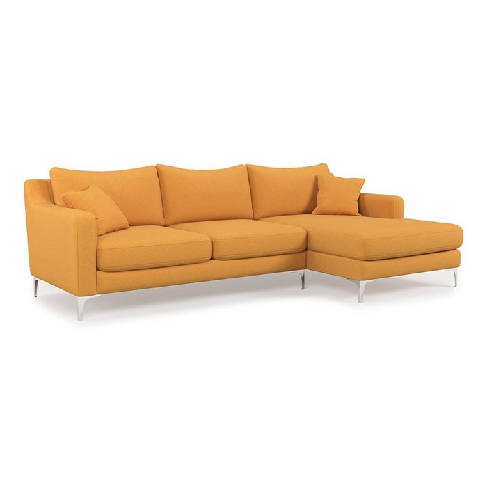 Угловой диван Mendini ST желтого цвета