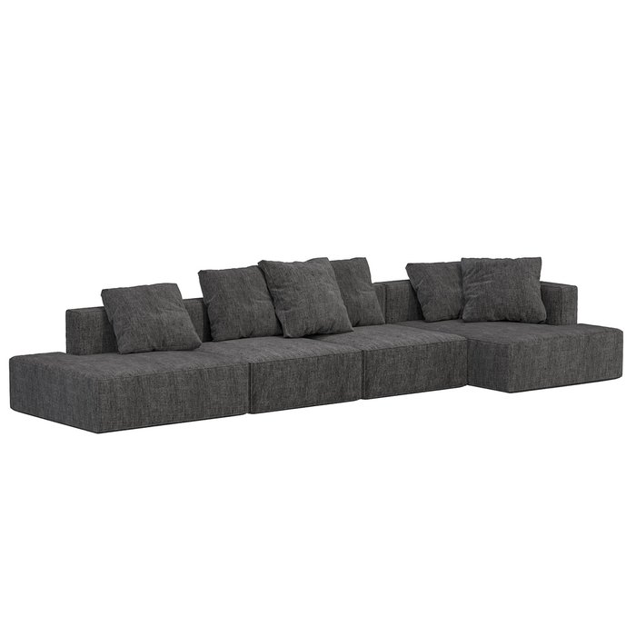 Угловой диван-кровать Memphis темно-серого цвета - купить Угловые диваны по цене 289000.0