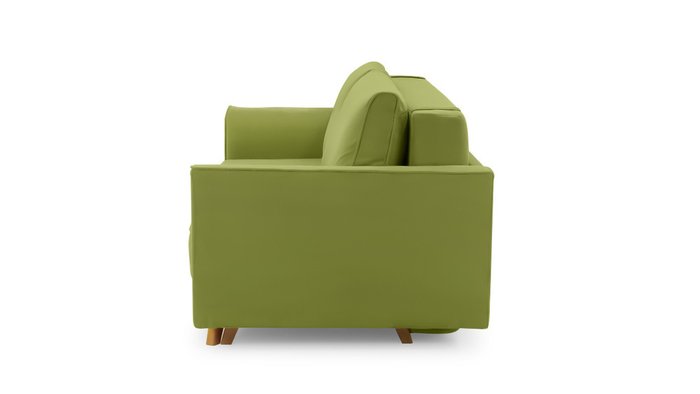 Прямой диван-кровать Майами Лайт зеленого цвета - лучшие Прямые диваны в INMYROOM