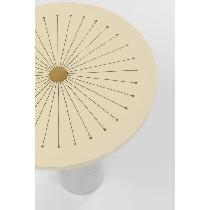 Столик приставной Sunbeam с золотой столешницей - лучшие Кофейные столики в INMYROOM