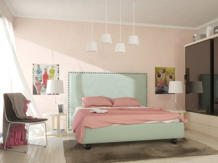 Кровать "blues" 160х200 - лучшие Кровати для спальни в INMYROOM Кровать "blues" 160х200 - лучшие Кровати для спальни в INMYROOM