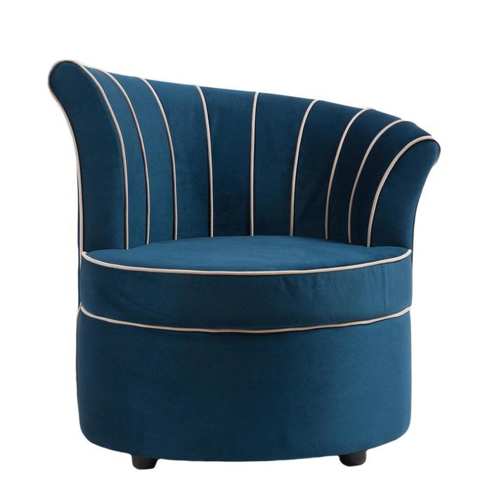 Кресло Shell синего цвета
